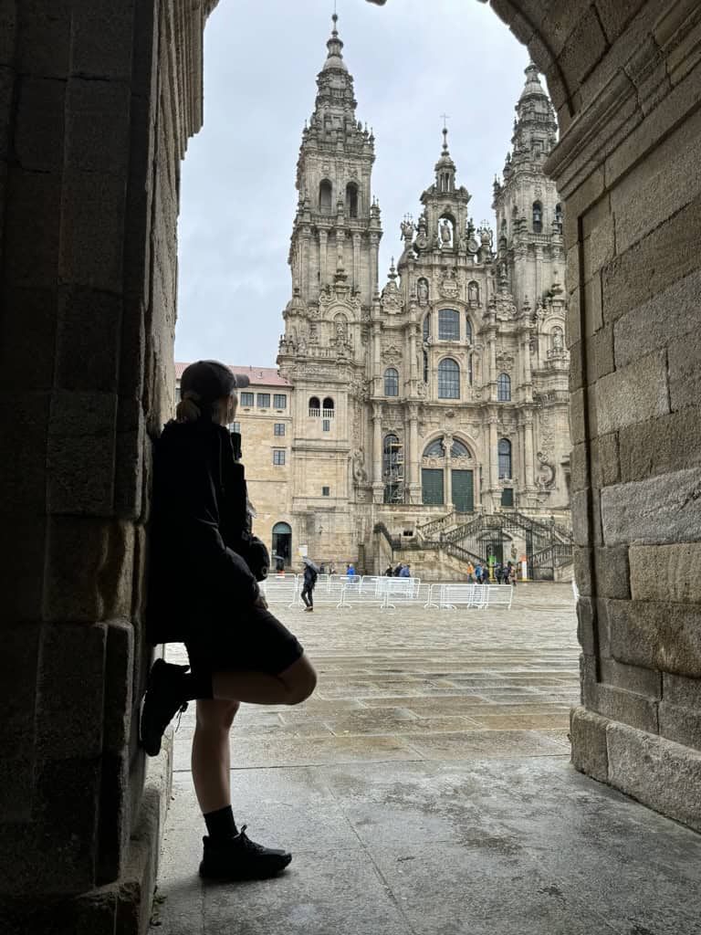 Samantha after completing the Camino de Santiago in October 2024